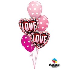 Bukiet 502 Love Triangles Qualatex #46073-2 27051-3